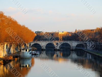 The River Tiber, Rome, Italy