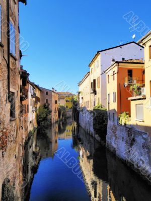 Canal in Mantua, Italy