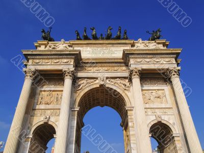 The Arch of Peace in Milan