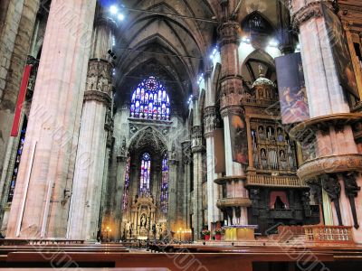 Interior of Cathedral in Milan
