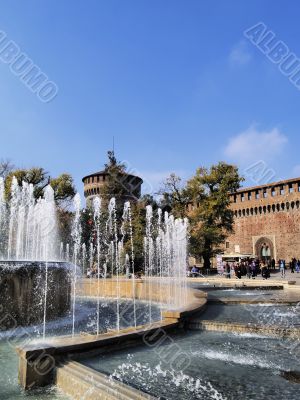  Sforzesco Castle in Milan