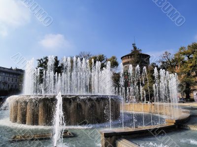  Sforzesco Castle in Milan