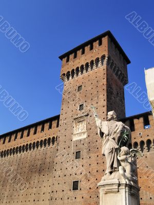  Sforzesco Castle in Milan
