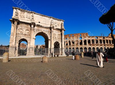 The Arch of Constantine, Rome, Italy