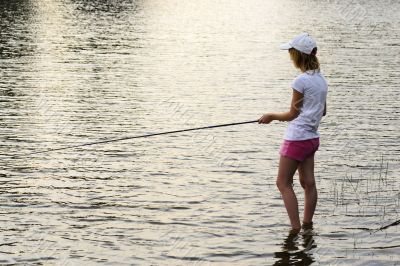Girl on a fishing trip