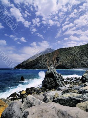  Beach of Vallehermoso, La Gomera