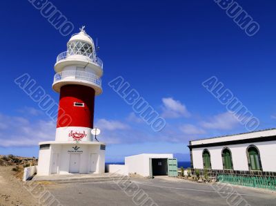 Lighthouse on Punta del Faro on La Gomera