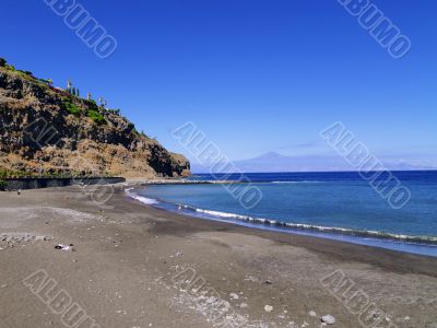 Beach of San Sebastian on Gomera