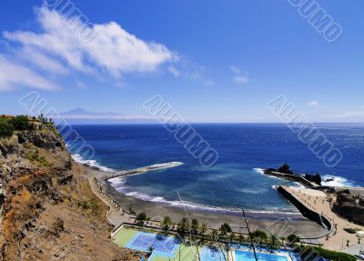 Beach of San Sebastian on Gomera