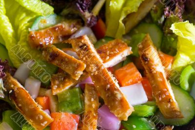 sesame chicken salad