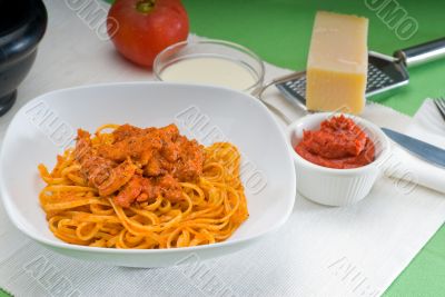 tomato and chicken pasta