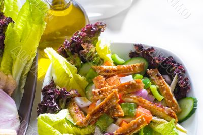 sesame chicken salad