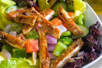 sesame chicken salad