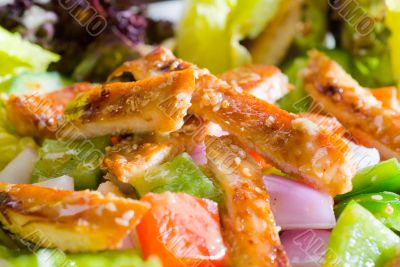 sesame chicken salad