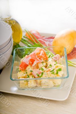 parma ham and potato salad