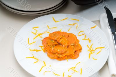 Honey glazed carrots