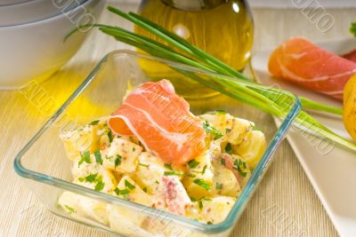 parma ham and potato salad