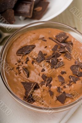 fresh homemade chocolate mousse
