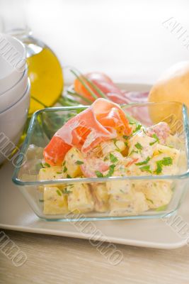 parma ham and potato salad