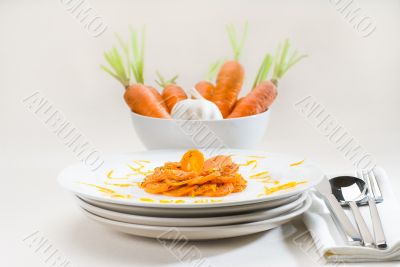 Honey glazed carrots