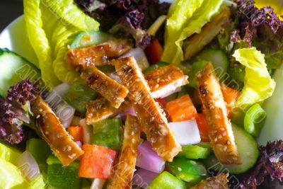sesame chicken salad