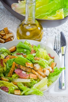 fresh homemade ceasar salad