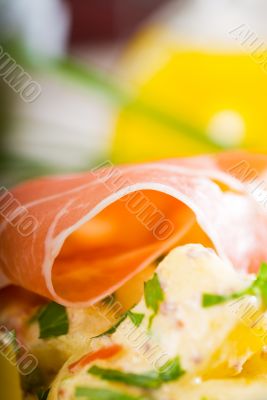 parma ham and potato salad