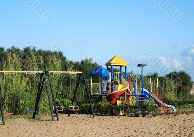 Playground for children in the resort.