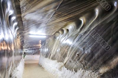Inside of salt mine 