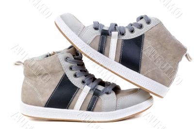 stylish leather sneakers
