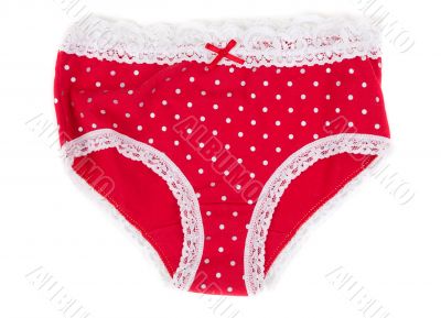 red women`s panties 