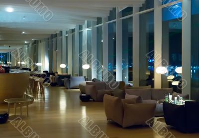 Restaurant tables of five star hotel 