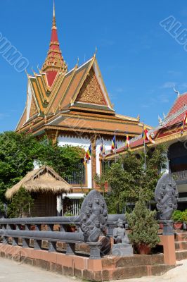 Scene in the Royal palace, Cambodia