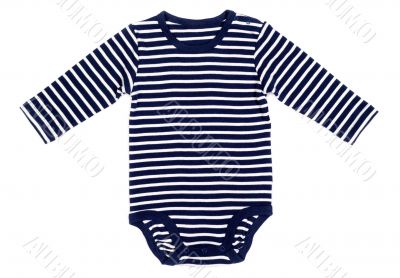 Children striped overalls