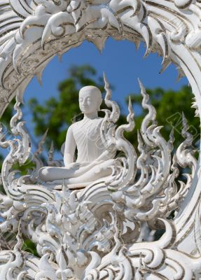 Close up detail of the White Temple.