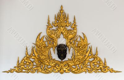 Golden Thai style stucco