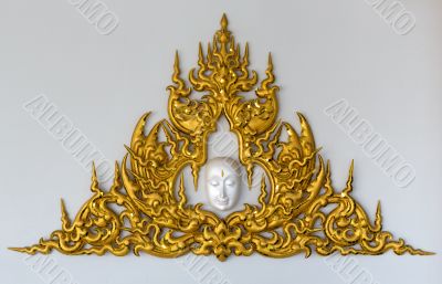 Golden Thai style stucco