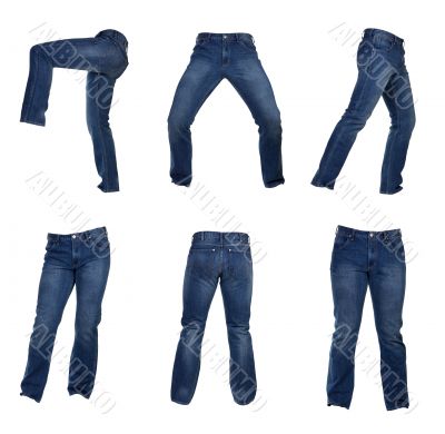 collage of men jeans