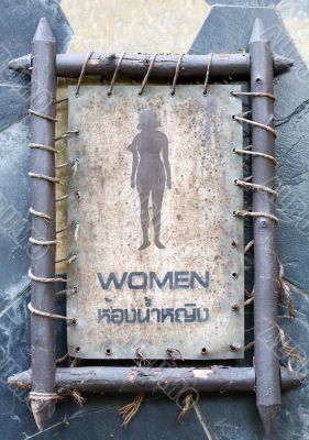 female toilet sign 