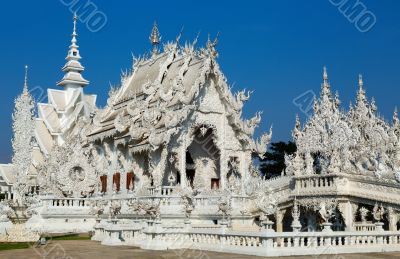 Wat Rongkun - the white temple in Chiangrai , Thailand