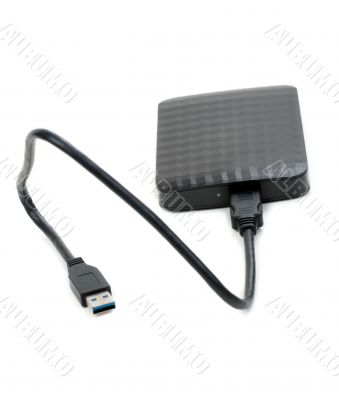 hard disk isolated on a white background