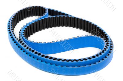 belt car engine isolated white background