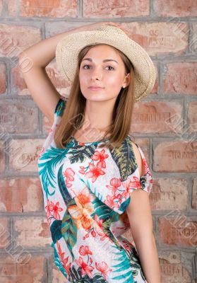 girl in a straw hat 