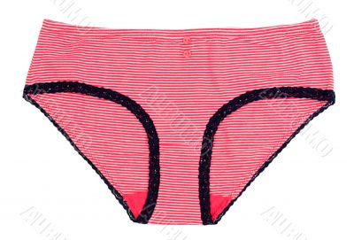 Women`s striped cotton panties
