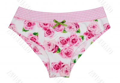 women`s panties with floral pattern