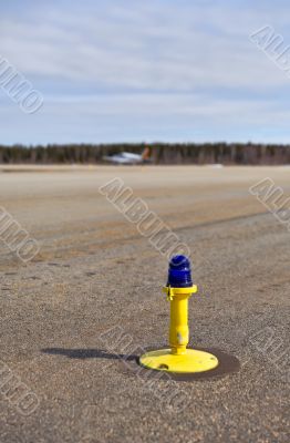Light on taxiway