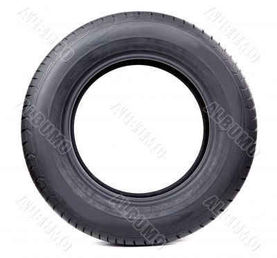 Isolated image of radial tire