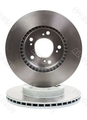 Two new brake discs for the car