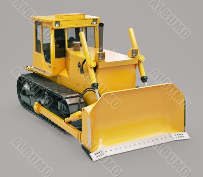Heavy crawler bulldozer 