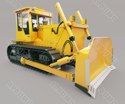 Heavy crawler bulldozer 